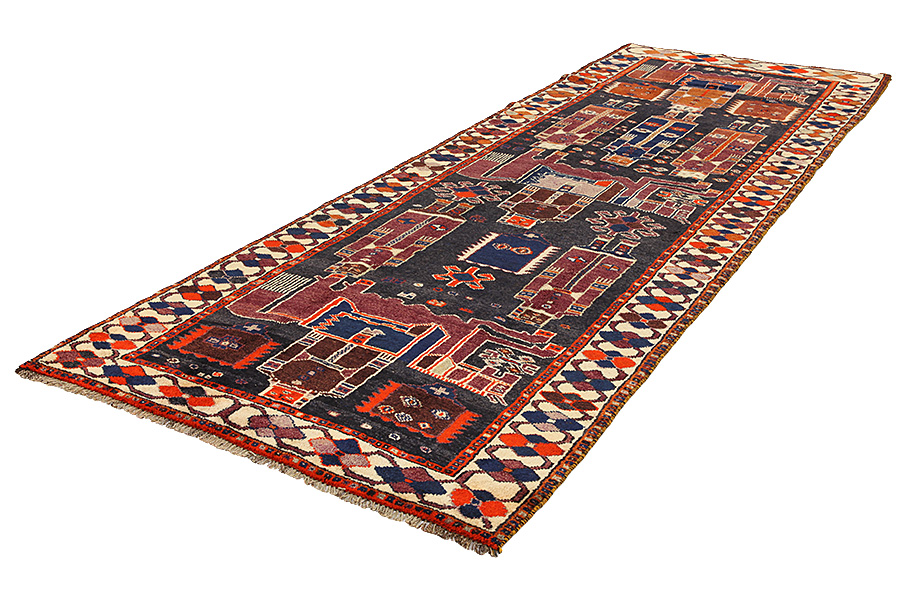 Bakhtiari - Qashqai Perser Teppich 441x148 - Abbildung 2