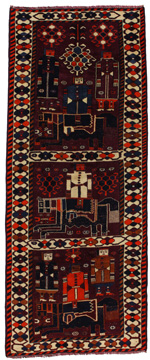 Teppich Bakhtiari Lori 373x149