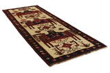 Bakhtiari - Qashqai Perser Teppich 389x140 - Abbildung 1